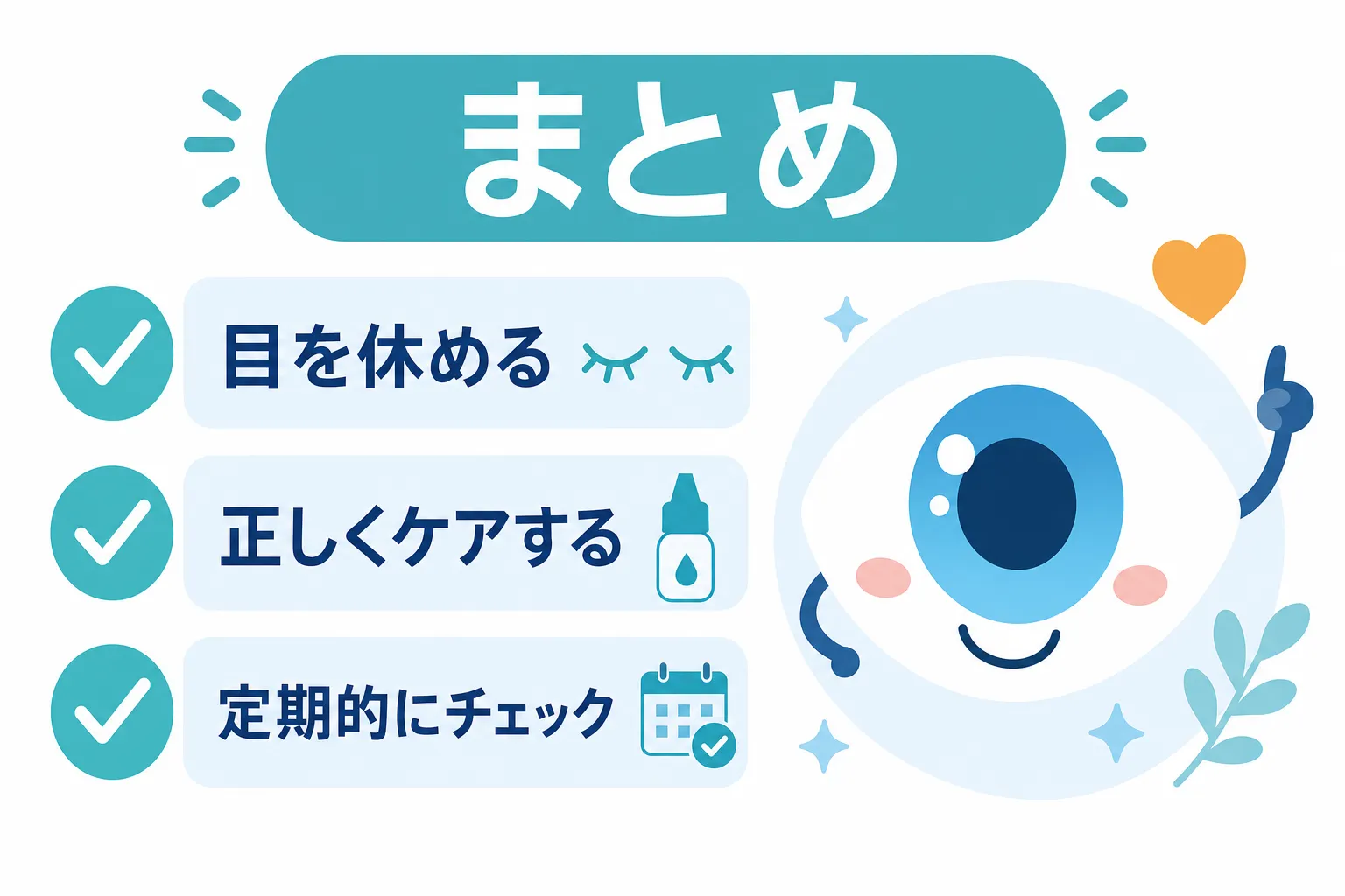 まとめ：自分の目に合った選択を、検査から始めよう