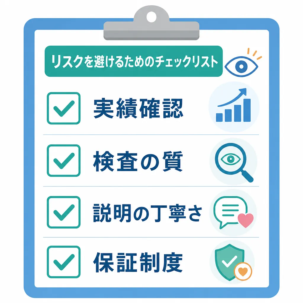 ICLで後悔しないためのリスク回避チェックリスト図解