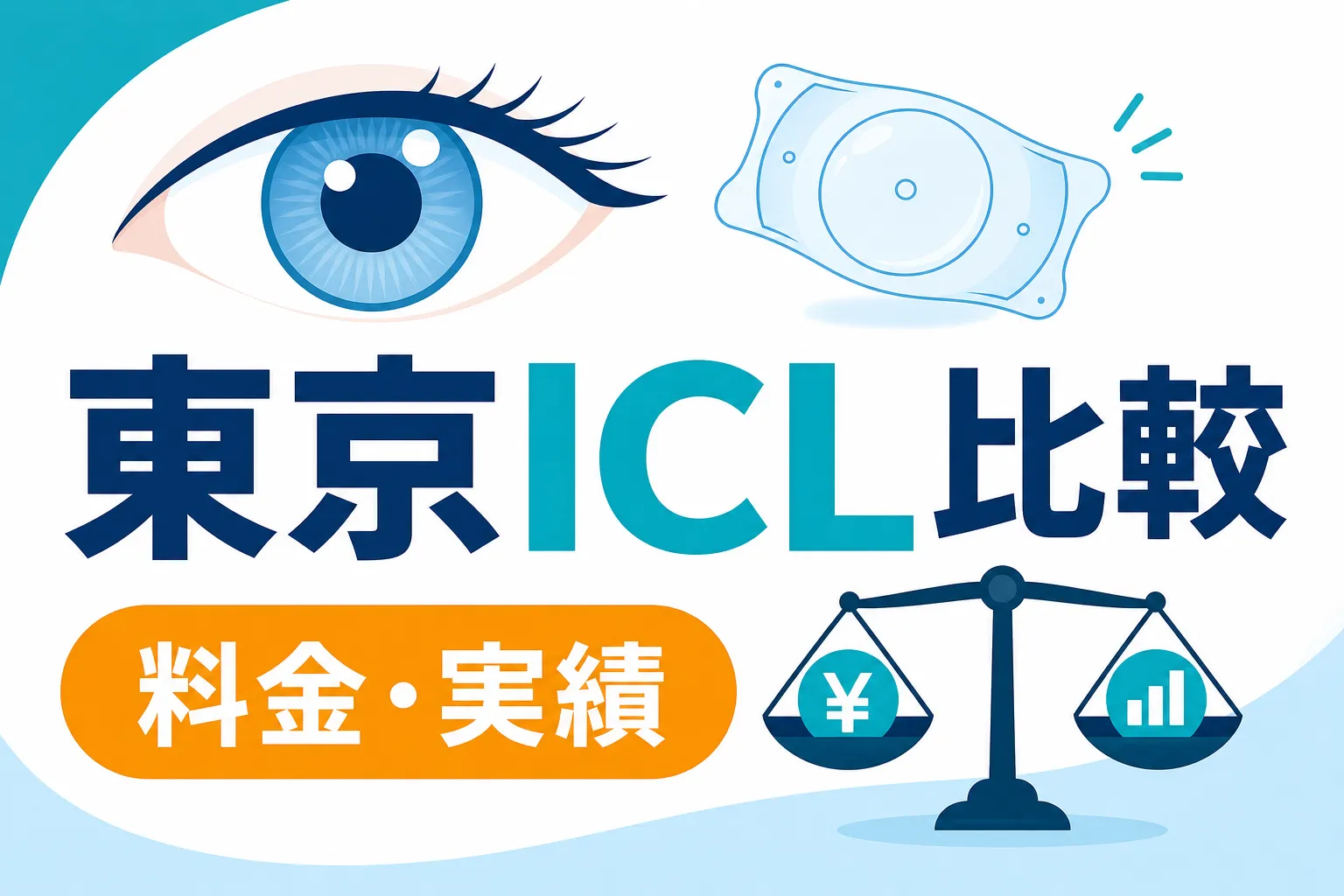 icl おすすめ 東京｜東京でICLおすすめクリニックを料金と実績で比較する記事のアイキャッチ画像